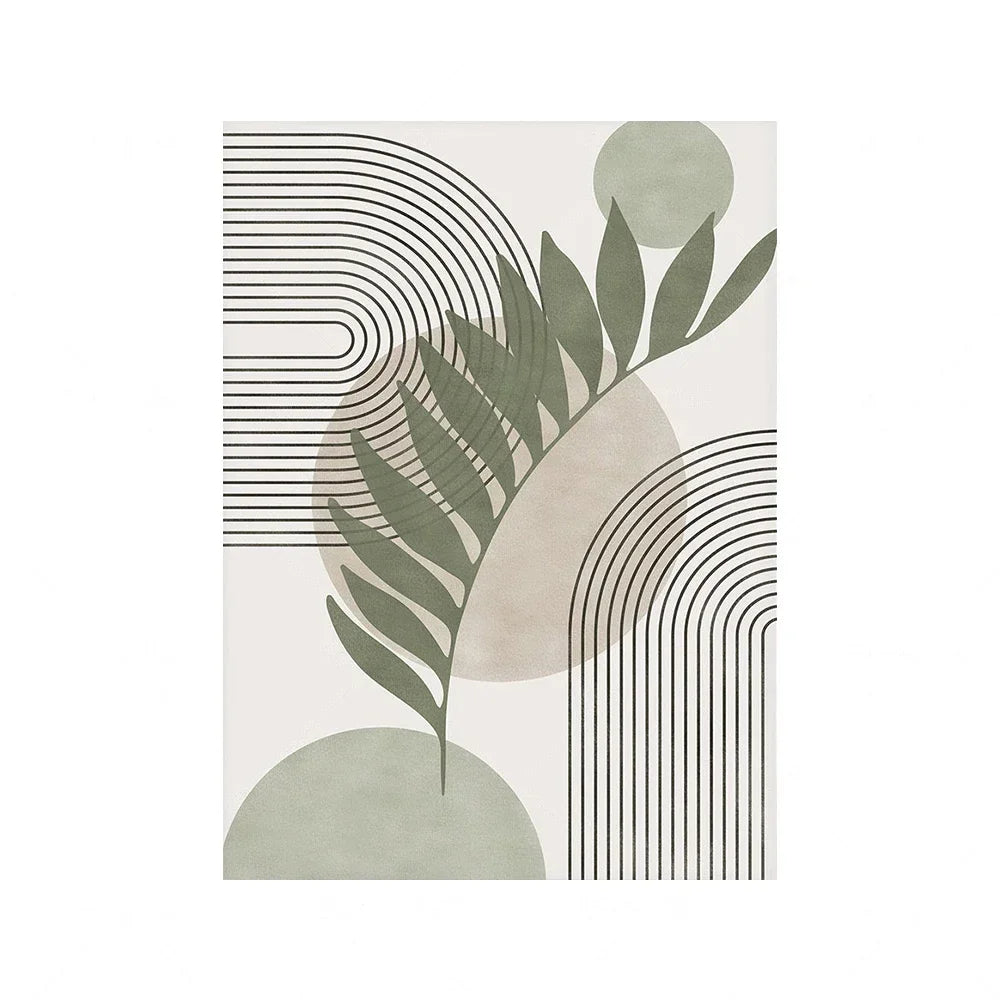 Nordic Sage Green Botanical Posters