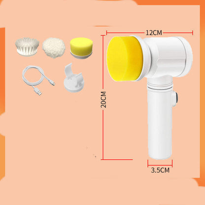 Rechargeable Electric Kitchen Scrubber – Multifunctional Brush for Dishes, Stovetop & Range Hood