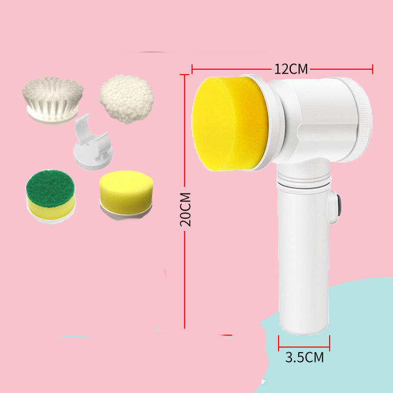 Rechargeable Electric Kitchen Scrubber – Multifunctional Brush for Dishes, Stovetop & Range Hood