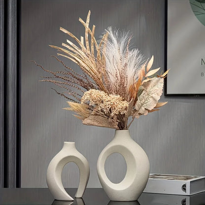 Hollow Nordic Modern Ceramic Vase Set 