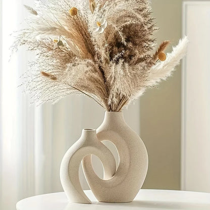 Hollow Nordic Modern Ceramic Vase Set 